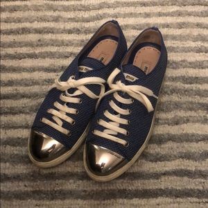 MIU MIU Blue Sneakers with Cap